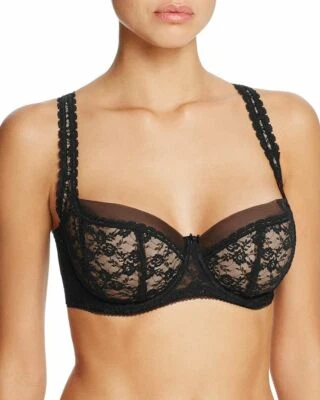 NEW DITA VON TEESE WITCHERY  FULL CUP BLACK LACE BRA SIZE 18C / 40C - Image 1 of 2