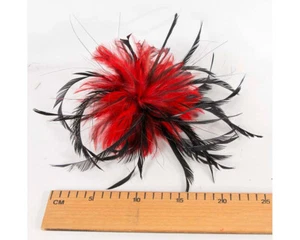 Red & black feather Millinery Fascinators Hats Making 100% Australian Seller - Picture 1 of 4
