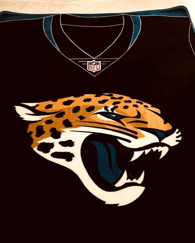 NFL Jacksonville Jaguars Fleece Jersey Style Throw Northwest 2018 60x50 Cover