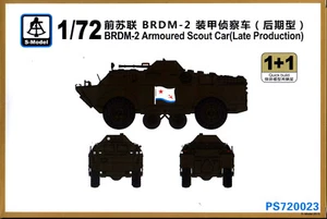 S-Modello 1/72 720023 Auto Scout Corazzata Sovietica BRDM-2 Tardo Prod (2 veicoli) - Foto 1 di 2