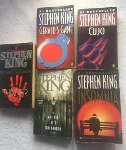 Stephen King Lot of 5: Bachman-Thinner, Cujo,Geralds Game,Insomnia,Girl Love Tom - Bild 1 von 10