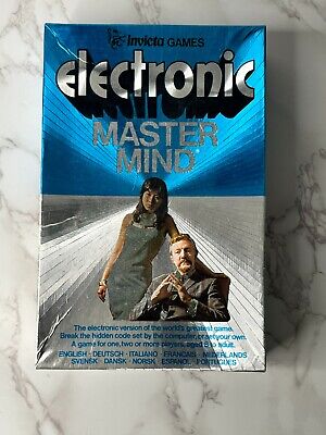 Vintage Electronic Master Mind Invicta Games Boxed Handheld Retro Tested Working