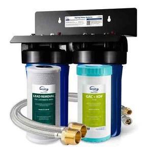 iSpring US21B-CPB 4-Layer High Capacity Under Sink Water Filter, w/connect hoses - Picture 1 of 7