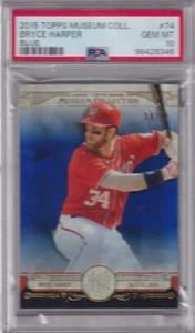 2015 Topps Museum Collection #74 BRYCE HARPER PSA 10 GEM MT Blue /99 *LOW POP* - Picture 1 of 4