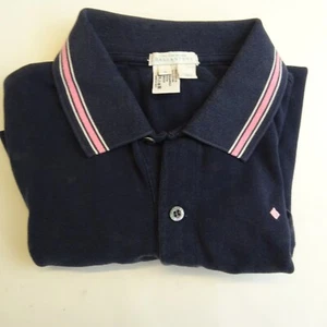 Polo Ballantyne blu navy 100% cotone taglia M - Foto 1 di 10