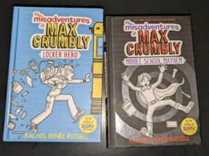 The Misadventures of Max Crumbly, Middle School Mayhem/Locker Hero Book 1 & 2 - Foto 1 di 3