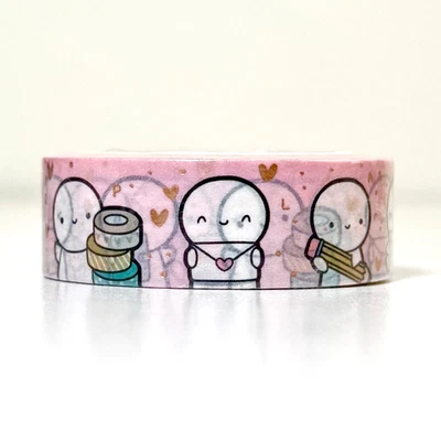 NEW TCMC The Coffee Monsterz Co Planning Time 1.0 15mm Washi Tape Roll - Image 1 of 2