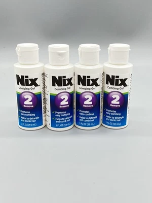 Pacote com 4 - Nix Gel de Pentear 2 Remover Fácil de Desembaraçar e Pentear Remove Piolhos - 2oz - Imagem 1 de 3