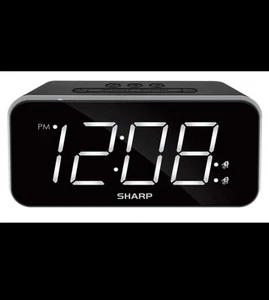 Sharp DIGITAL ALARM CLOCK | DUAL ALARM | JUMBO 1.8" WHITE LED DISPLAY | DIMMER - Picture 1 of 1