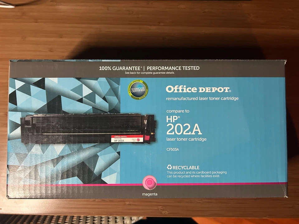 Office Depot CF503A (6626160) reemplaza cartucho de tóner magenta HP 202A Foto 1 de 1