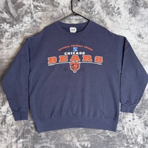 Vintage Y2K NFL Chicago Bears Long Sleeve Pullover Size Large Lee Sport - Bild 1 von 8