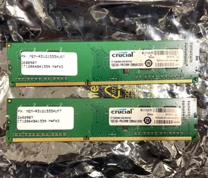 Crucial 1GB CT12864AC667.8fe PC2-5300 DDR2-667 Laptop Memory 2 units - Picture 1 of 9