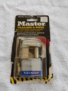 Vintage NIP Master Lock 37-D For Trailers And Bikes - Picture 1 of 13