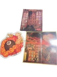 SUPREME NEW YORK MARTIN WONG STICKER SET OF 3 - Picture 1 of 5