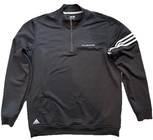 Halliburton Adidas schwarz Golf Viertel Reißverschluss Herren Größe Medium - Bild 1 von 5
