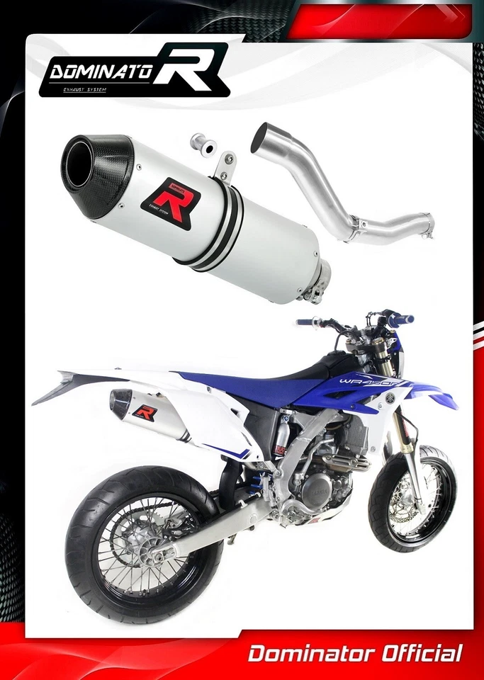 WR 450 F Exhaust MX2 Carbon Dominator Racing silencer 2011 2012 2013 2014 2015 - Image 1 of 4