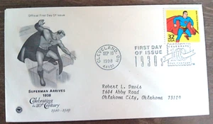 SUPERMAN ARRIVES 1938 1930s DECADE CTC 1998 FLEETWOOD PCS CACHET FDC - Picture 1 of 1