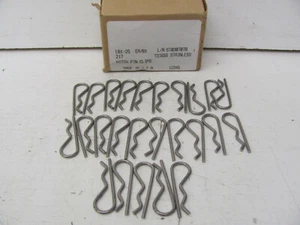 BOX MIT 25 GENERISCHEN T316SS EDELSTAHL AHK PIN CLIPS 217 NEU (ANDERE) - Bild 1 von 1