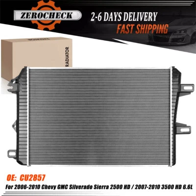 Aluminum Radiator Fit 2006-2010 Chevy Silverado 2500 3500 6.6L V8 - Изображение 1 из 4