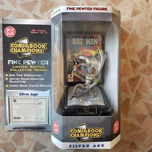 Lot Of 3 DC Comic Book Champions Fine Pewter Figurines-Batman,Robin, Mr Freeze - Picture 1 of 11