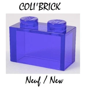 Lego 3065 - Brique / Brick 1x2 without Bottom - Trans Purple - 35743 - Neuf - Picture 1 of 3