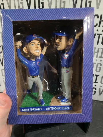 RARE Chicago Cubs 2016 Kris Bryant & Anthony Rizzo Final Out Bobblehead SGA Cover