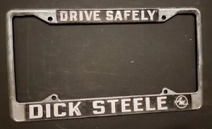 DICK STEELE AMC AMERICAN MOTORS Vintage Dealer License Plate Frame” - Picture 1 of 1