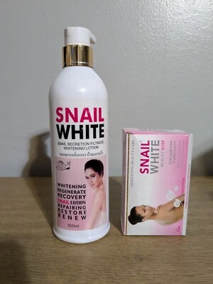 Snail White Snail Secretion Lotion 500ml, Soap With Snail White & Plants Extract - Image 1 of 4