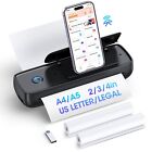 Portable-Printer with phone holder, Thermal-Wireless-Bluetooth-Mini Inkless-P...