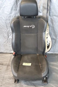 2018 DODGE CHARGER SRT HELLCAT OEM LH DRIVER FRONT SEAT BLACK LEATHER SUEDE#1533 - Picture 1 of 8