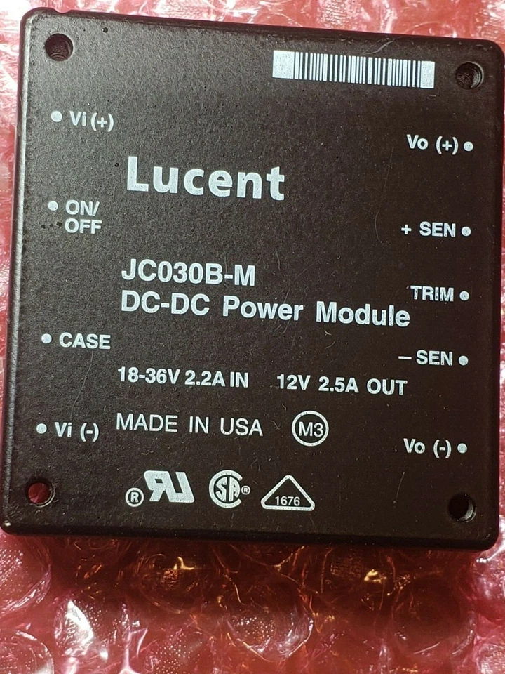 NUEVO módulo convertidor de potencia Lucent JC030B-M D/C-D/C 18-36V 2,2A entrada: salida 12V 2,5A Foto 1 de 2