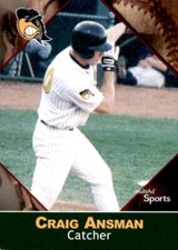 2001 South Bend Silver Hawks Multi-Ad 1 Craig Ansman West Islip New York NY Card