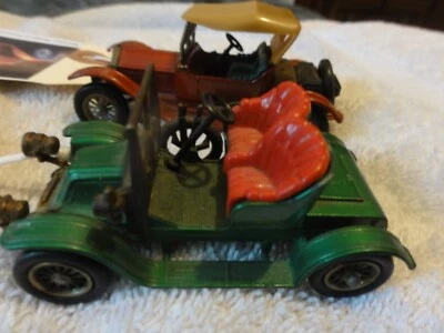 MATCHBOX LESNEY MODELS OF YESTERYEAR 1911 RENAULT 1914 STUTZ VINTAGE LOT - Image 1 of 3