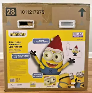 NUEVO Universal 3.5 ft Animado LED Vacaciones Minion Home Depot Navidad - Imagen 1 de 4