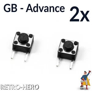 Shoulder Button L R Switch trigger Schultertaste Game Boy Advance GameBoy GBA 2x - Bild 1 von 3