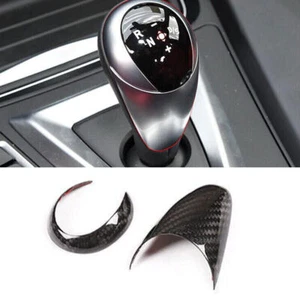 For BMW M3 M4 F80 F82 15-2020 Dry Carbon Fiber Middle Console Gear Shift Knob 2x - Foto 1 di 9
