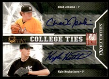 2009 Donruss Elite Extra Edition College Ties Auto #12 Jenkins Kyle Heckathorn