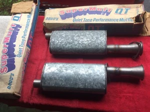 Vintage 1970's NOS Doug Thorley QT Header Mufflers in Original Boxes Pair - Imagen 1 de 8