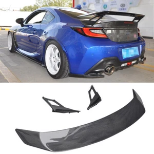 Carbon Fiber Rear Trunk Lip Spoiler VTX Style Wing For Toyota ZN8 ZD8 BRZ GR86 - Picture 1 of 14