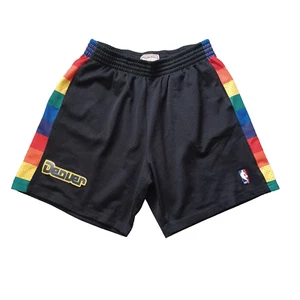 Mitchell & Ness Hardwood Classics Denver Nuggets Basketball Shorts XL Mens Black - Picture 1 of 16