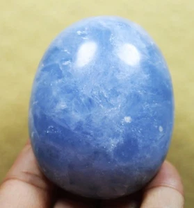 209g Natural Polished Blue Celestite QUARTZ Crystal body Gem Stone Healing - Picture 1 of 8