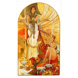 IMÁN NEVERA Salammbo de Alfonse Mucha, 1896 regalo Alfons Art Nouveau - Imagen 1 de 7