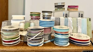 Stampin Up Ribbon Lot And Holders -over 35 New & Used!! - Picture 1 of 11