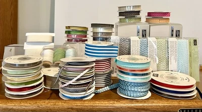 Stampin Up Ribbon Lot And Holders -over 35 New & Used!! - Image 1 of 4