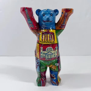 Buddy Bears Berlin "Berlin Squares" artista Klio Karadim Germania 9" molto bello! - Foto 1 di 14