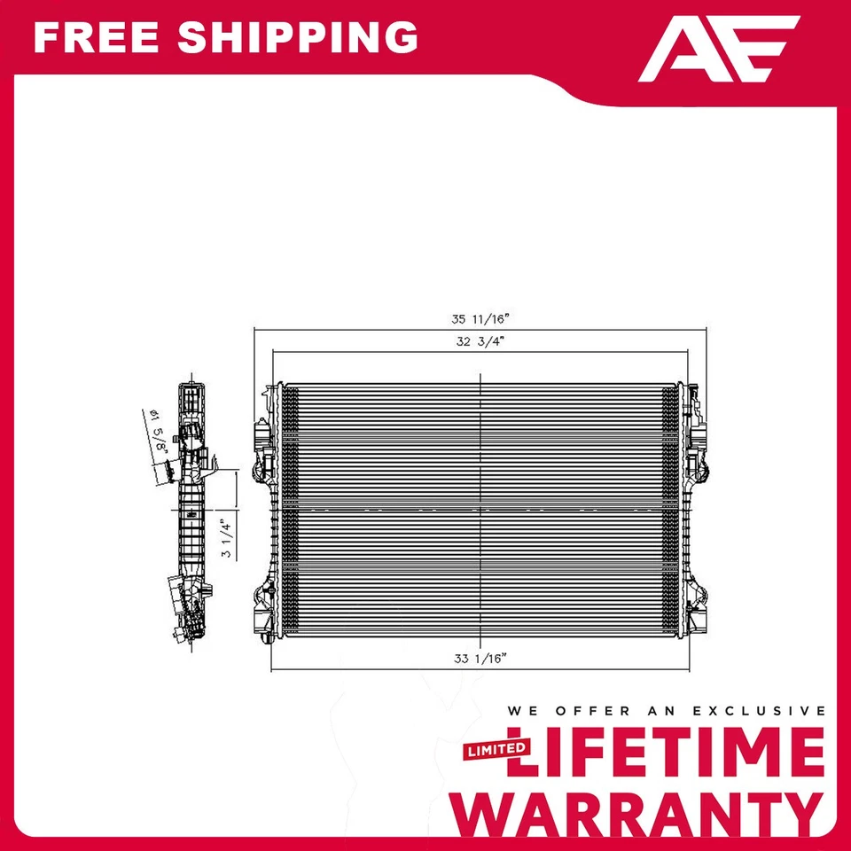 Radiador para Porsche Panamera 2010-2016 Foto 1 de 1