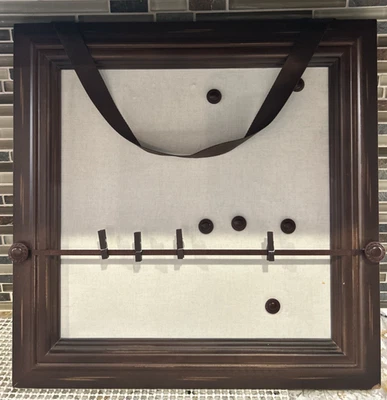Creative Memories 18”x18” Brown Everyday Display with Magnets and Clothespins - Image 1 of 4