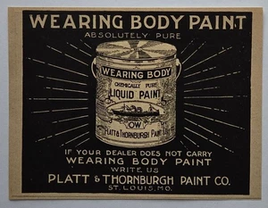 Pratt & Thornburgh Paint Co., St. Louis, MO.    1906 RARE Magazine Advertisement - Picture 1 of 2
