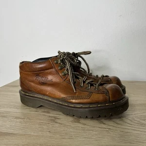 Dr. Martens Brown #8287 Ankle Boots Mens Size UK 6 US 8 Made in England Vintage - Picture 1 of 11