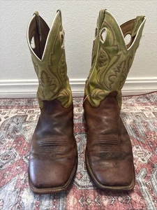 Justin Bent Rail BR307 Western Cowboystiefel Braun Leder Herren 12 D - Bild 1 von 10